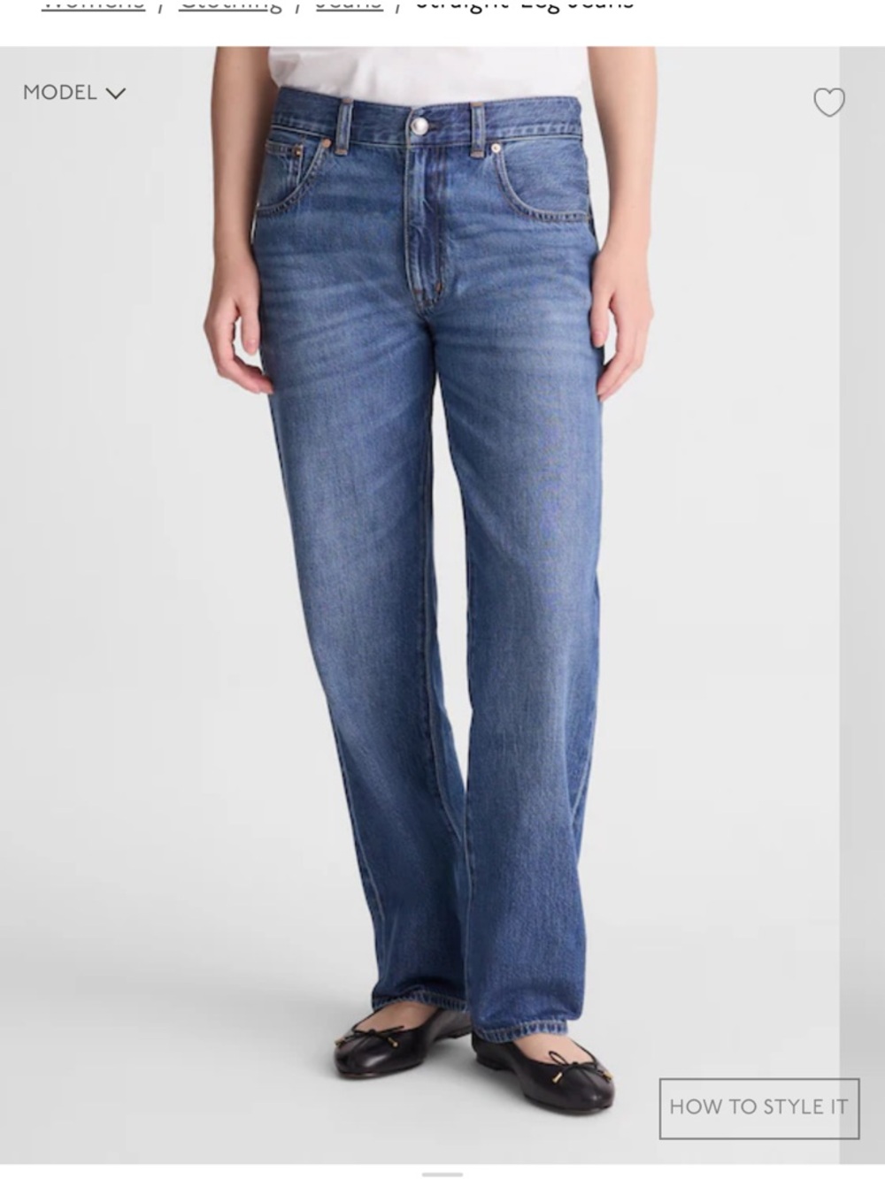 Madewell Straight-Leg Jeans — Medium Blue Denim
